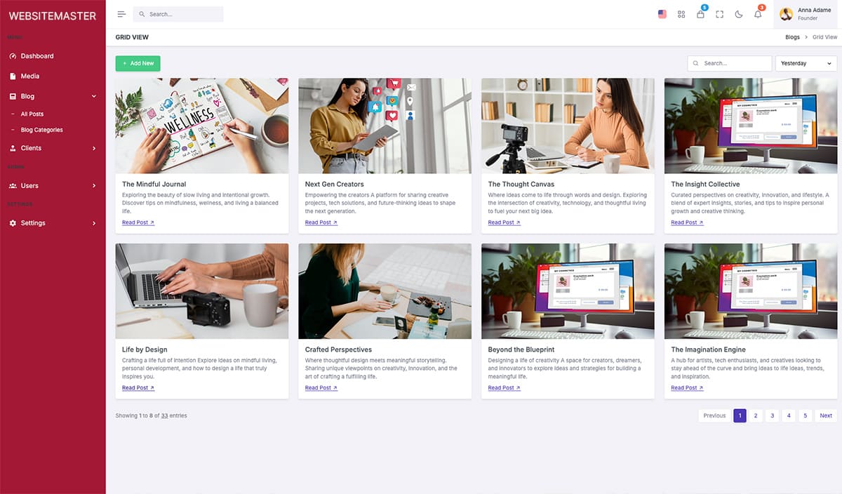 Websitemaster CMS-Blogs